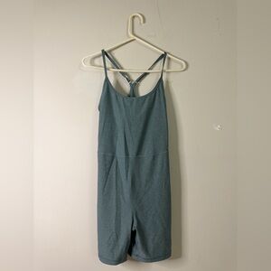 Old Navy Active Cloud+ Go-Dry Women’s Teal Strappy One-Piece Romper